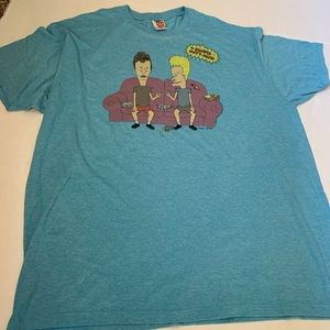 Junk Food brand Beavis and Butthead Tee Blue 2XL